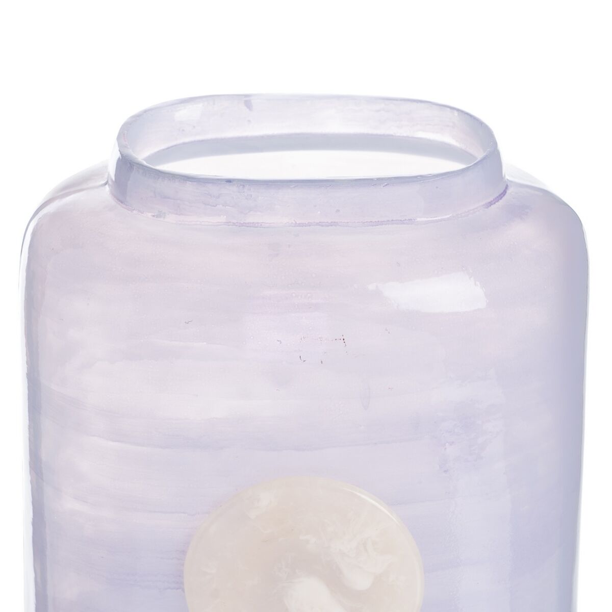 Vaas Blauw Wit Hars Kristal 15 x 9 x 31 cm